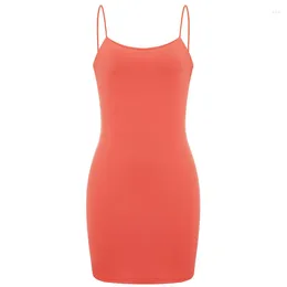 Casual Dresses Women Short Skinny Sling Dress Summer Clothes Solid Colour Sleeveless Backless Low Cut Sexy Club Streetwear