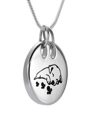 Pet Cremation Necklace for Ashes Dog Urns Jewellery Stainless Steel Cute Dog Cat Keepsake Memorial Urn Pendant Locket Cremation Urn 6275280