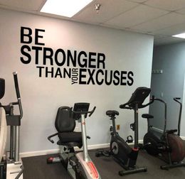 Be Than Your Excuses Quote Wall Sticker Gym Classroom Motivational Inspirational Quote Wall Decal Fitness Crossfit 2107056227072