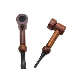 Smoking Pipes Handmade Curved Wood Bamboo Pipe Cigarette Holder Joint Wooden Tobacco Drop Delivery Home Garden Household Sundries Acce Dhmic