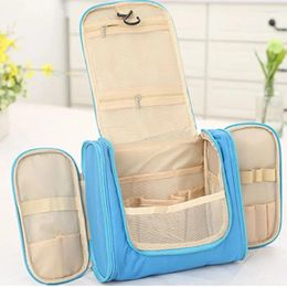 Cosmetic Bags Double-open Toiletry Bag Travel Hook Organiser Triple-open Handheld Portable