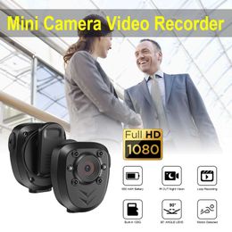 Sports Action Video Cameras High quality mini human body camera highdefinition 1080P night vision wearable pocket camera longterm video recorder police camera J24