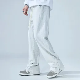 Men's Pants Men Casual Sport Joggers Sweatpants Loose Baggy Straight Trousers Streetwear Drawstring Elastic Waist