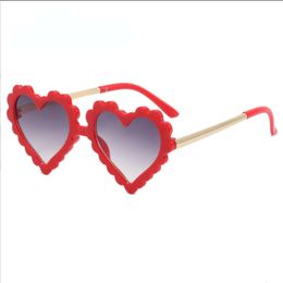 2022 0-8Years Heart Sun Shading Children Heart-Shaped Anti Ultraviolet Sunglasses Baby Love Glasses 6 Colors
