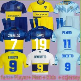 23 24 Boca Juniors Soccer Jerseys 2023 2024 Football Shirts men kids kit CAVANI JANSON MEDINA VILLA FERNANDEZ BENEDETTO ZEBALLOS BLONDEL BARCO TABORDA size XXXL