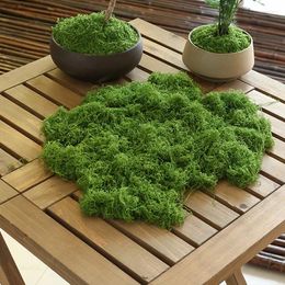 Decorative Flowers 30/50/100g Mini Landscape Fake Grass Eternal Artificial Green Moss DIY Crafts Home Living Room Garden Plants Decorations