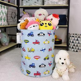 Laundry Bags Household Fabric Dirty Cloth Large Basket Toy Storage Box Kindergarten Home Canvas Foldable Waterproof