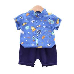 Set di abbigliamento nuovi abbigliamento per bambini estivo set per bambini e camicie e pantaloncini da ragazzi 2 pezzi/set per bambini WX4113255