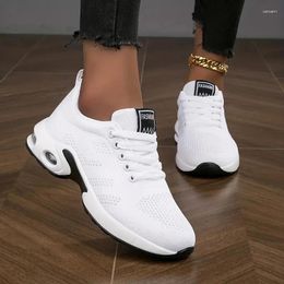 Casual Shoes White Sneakers For Women Mesh Walking Breathable Air Cushion Athletic Lady Orthopaedic 1727 V