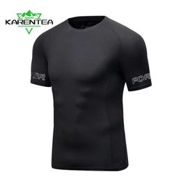 Men's T-Shirts Professional mens quick drying running T-shirt loose top breathable gym CampHikCyclTees M-4XL size training J240515