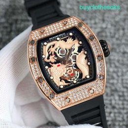 RM Racing Wrist Watch Dragon Tiger Hegemony Dial Domineering Atmosphere High-end Mens Fashion Watch