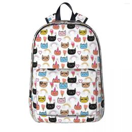 Backpack Kitten Pattern Cute Backpacks Large Capacity Student Book Bag Shoulder Laptop Rucksack Casual Travel School