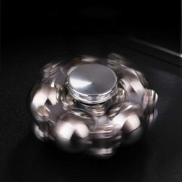 10PCS Decompression Toy New Metal Fidget Spinner Antistress Hand Adult Toys Stress Reliever Toys Gyroscope Desktop for Children Gyro Stress Toy Gifts