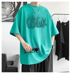 Men's T-Shirts Mens Short Slve T-shirt Summer Cotton Trend Loose Berserk Oversized Strtwear Harajuku Oversize Graphic Vintage Clothing Y240516