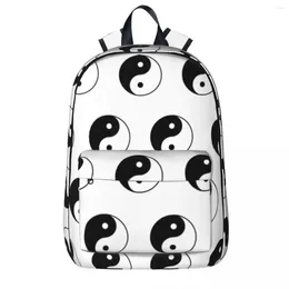 Backpack Asian Yin Yang Symbol Backpacks Large Capacity Student Book Bag Shoulder Travel Rucksack Casual Children School