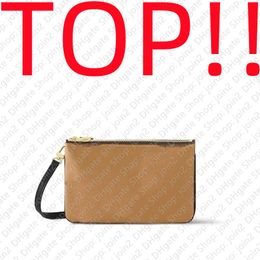 Cross Body Bags TOP. M69203 POCHETTE DOUBLE ZIP Designer Handbag Purse Hobo Satchel Clutch Evening Tote Shopping Bag Accessoires