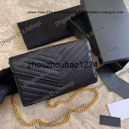 ys bag loulou ysllbag Women WOC Handbags Bags WITH BOX Luxury Designer Handbag Purse Wristlet Genuine Leather Caviar Texture Chain Flap Wallet Crossbody