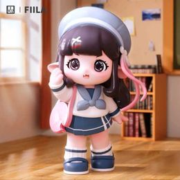 Blind box FIILA School New Generation Series Blind Box Toys Cute Action Anime Figure Kawaii Mystery Box Model Designer Doll Y240517