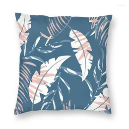 Pillow Tropical Plants Cover Double Side Summer Botanical Leaves Floor Case For Sofa Cool Pillowcase Home Decoration