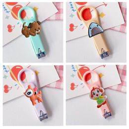 Nail Polish Animal Cartoon Clippers Stainless Steel Cutter Set Fingernail For Women Cute Portable Scissors Bk Drop Delivery Otxsw