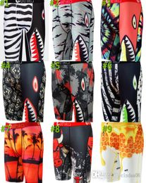 Men Underwear Printed Underpants Trendy Sports Lingerie Tights Boxers Plus Extended Fitness Running Boxers S-XXXL3008314