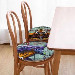 Pillow Japanese Anime Creative Seat Office Dining Stool Pad Sponge Sofa Mat Non-Slip Pads