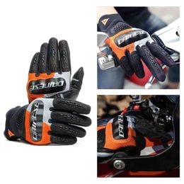 Special gloves for riding Dennis genuine leather breathable summer motorcycle men and women anti drop racing DR touch screen