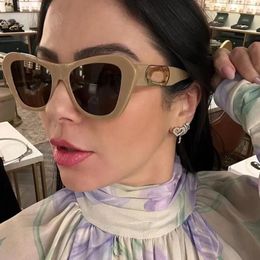 Sunglasses Fashion Cat Eye For Men Women Durable Vintage Eyewear Pink Designer Frame Y2k Shades Retro