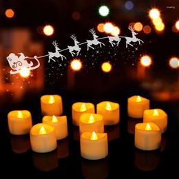 Candle Holders Moving LED Tea Light Candles Battery Operated Warm White Flameless Pillar With Dancing Flickering Bulb