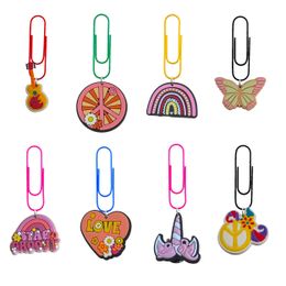 Other Peace Theme 26 Cartoon Paper Clips Cute Bookmarks Funny For School Office Supply Student Stationery Metal Bookmark Sile Dispense Otsax