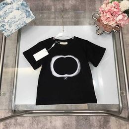 Top Baby T-shirts Gradient logo child tees Size 100-150 summer designer kids clothes boys girl cotton Short Sleeve Jan20