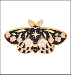 Pins Brooches Jewellery Cartoon Butterfly Moth Brooch Unisex Alloy Animals Series Lapel Pins Flower Leaf Moon Enamel Cor Badges Euro9962412