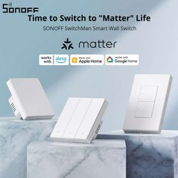 SONOFF M5 Matter WIFI Smart Switch Wall Button Remote Control Homekit Voice ddmy3c