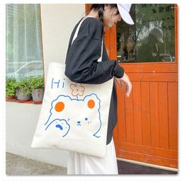 Evening Bags Customized Canvas Shoulder Bag Women Purse And Handbag Large Capacity Handbags Shopping Tote Casual Woman Ladies