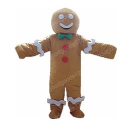 High quality Gingerbread Man Mascot Costumes Halloween Fancy Party Dress Cartoon Character Carnival Xmas Advertising Birthday Party Costume Outfit