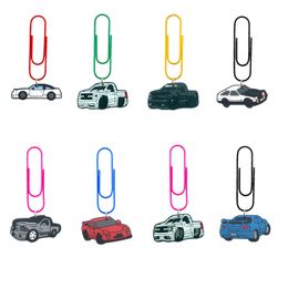 Other Office School Supplies Car Collection Cartoon Paper Clips For Nurse Day Supply Cute Bookmark Colorf Gifts Students Clamp Desk Ac Otxkm