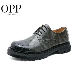 Dress Shoes OPP Men Daily Office Shoe Business For Luxury Leather Party Quality Genuine Brogue Height Increase