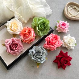 Korean Rose Hair Clip Retro Headpiece Photo Taking Hair Accessory Side Hairpins Flower Hair Clips for Girls Female Accessory