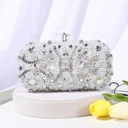 Evening Bags Design High Quality Diamond Lady Wedding Handbags Purse For Women Excellent Handmade Rhinestone And Clutch Bag