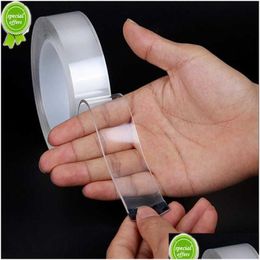 Other Home Appliances New Adhesives Sealers Tape Super Strong Double-Sided Reusable Two Face Cleanable Nano Acrylic Glue Gadget Sticke Dh9Qm