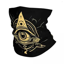 Scarves Illuminati All Seeing Eye Bandana Neck Gaiter Printed Magic Scarf Warm FaceMask Outdoor Sports For Men Women Adult Winter