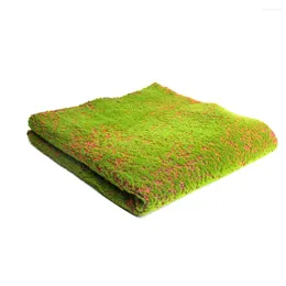 Decorative Flowers Mini Plant DIY Decoration Artificial Simulation Green 1x1m Moss Grass Turf Mat Wall Plants Home Lawn Garden Micro