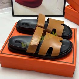 Designer Slippers For Women Chypre Slides H Sandals Classics Summer Beach Sandal Foam Runners Womens Slipper Orange Black Brown Flat Slide Rubber Flip Flops 522