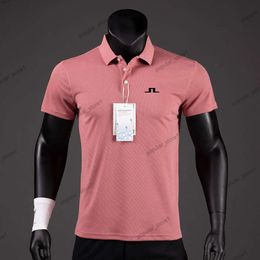 Jlindeberg Golf Polo Summer Golf Shirts Men Casual Polo Shirts Short Sleeves Summer Breathable Quick Dry Jlindeberg Golf Wear Sports T Shirt JL Golf Polo 325