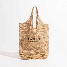 Beach Bag Raffias Women Men Designer Shoulder Bag Summer Crochet tote bag luggage handbag weave Luxury bags Cross Body Clutch travel knitted correct letter