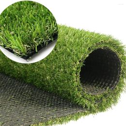 Decorative Flowers Artificial Lawn 20MM Thick Faux Grass Synthetic Outdoor Indoor Rug Area 6FTX10FT(60 Square FT)