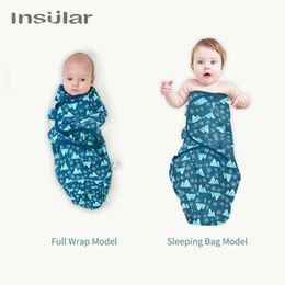 Sleeping Bags Insular Baby Swaddle Envelope For Newborns 100% Cotton 0-4 Months Cocoon Baby Sleeping Bag Bedding Blankets Sleep Sack Soft Wrap Y240517