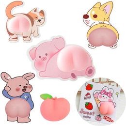 Decompression Toy Cute pigs rabbits bears cats buttocks peaches squeezes Fidget toys soft squeezes stress WX314546