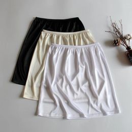 Skirts Women Half Slips Underskirt Lingerie Satin Skirt Loose Casual Summer Fashion Underskirts Slip Petticoat