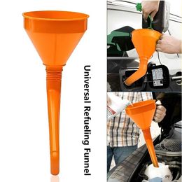 New New Plastic Motorcycle Refuel Gasoline Engine Oil Funnel Moto Long Mouth Funnels Car Repair Filling Tools 130/145/160Mm